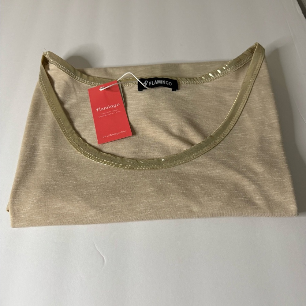 Flamingo Urban Beige Tank Top
